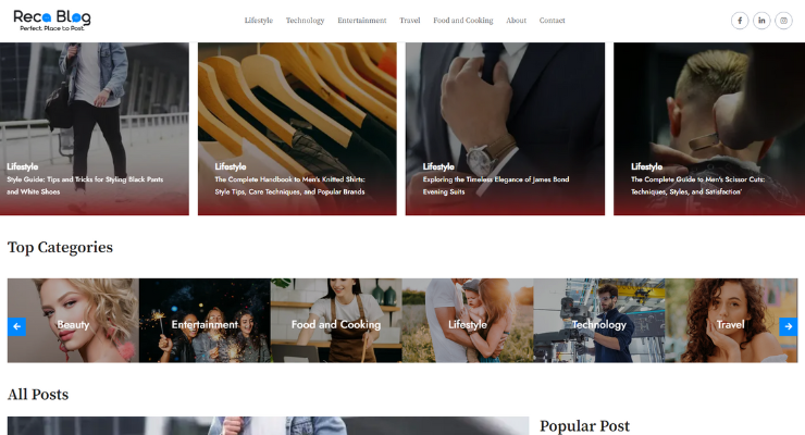 Reca - Project description for Reca